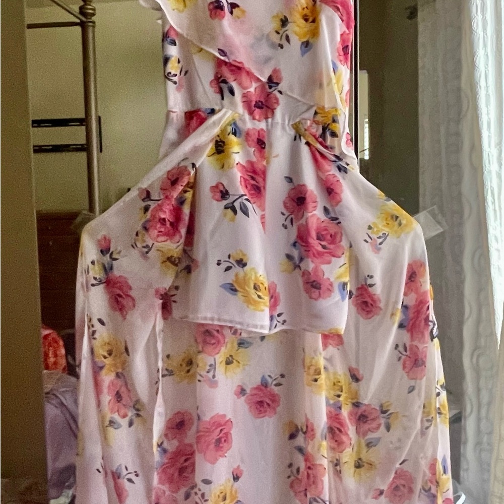 Summer Long Skort Dress. Very Light. No iron needed.